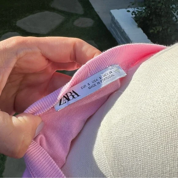 ZARA Los Angeles Pink T-Shirt - Picture 3 of 5